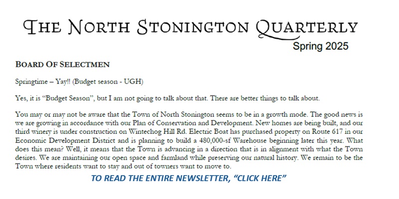 The North Stonington Quarterly - Spring 2025