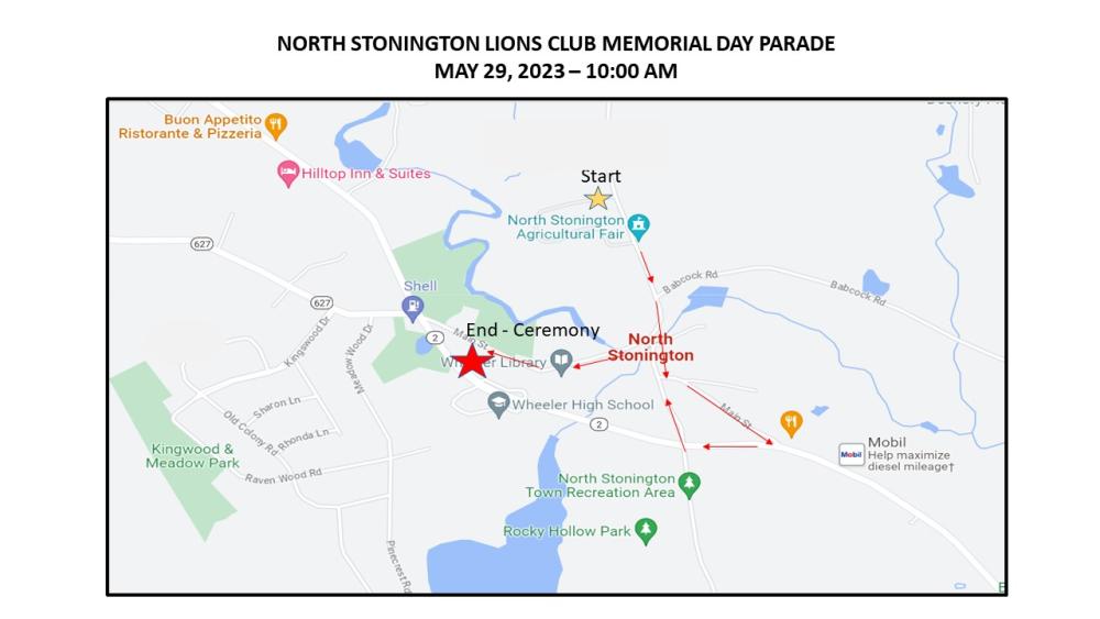 memorial day parade route