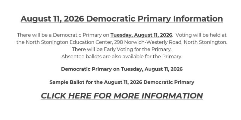 August 11, 2206 Democratic Primary Information